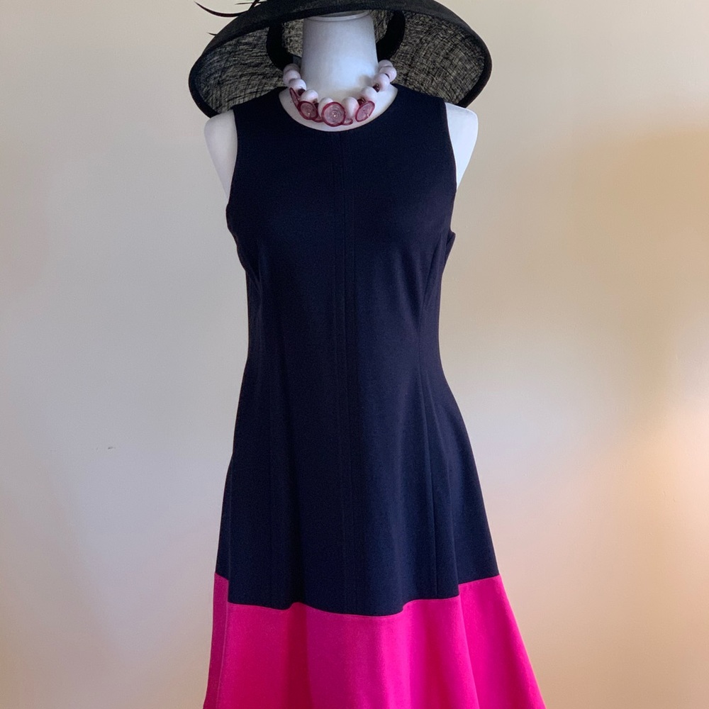 Eliza J Fit and Flare Sleeveless Dress